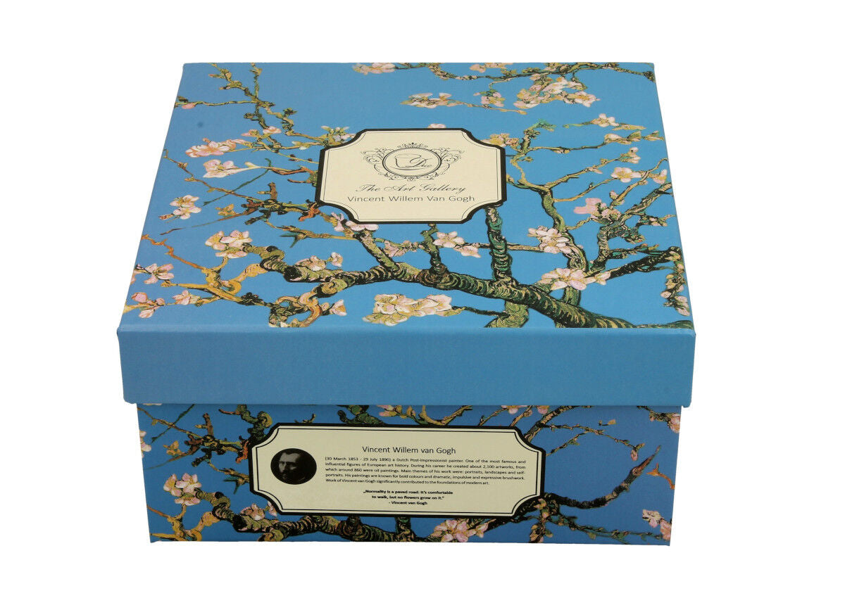 DUO ART GALLERY Tasse 270 ml ALMOND BLOSSOM mit Untertasse, New Bone China Porzellan – Bild 4