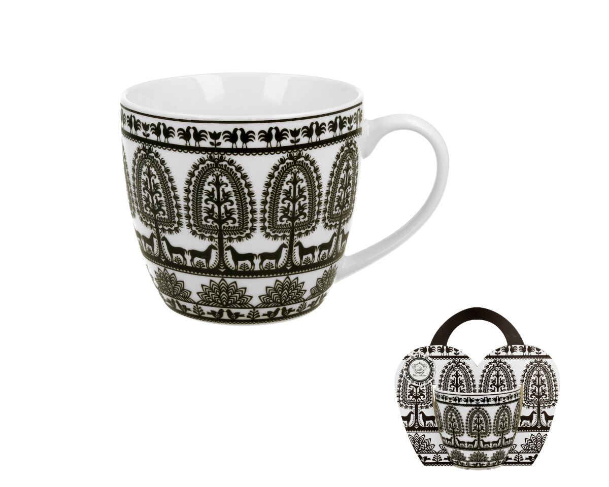 10er SET DUO ETNO Becher 460 ml KURPIE New Bone China Porzellan – Bild 3