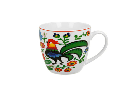 DUO ETNO Becher 460 ml FOLK ROCKS in Tragetasche, New Bone China Porzellan