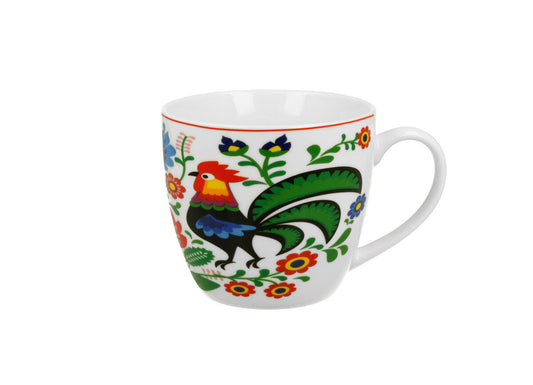 DUO ETNO Becher 460 ml FOLK ROCKS in Tragetasche, New Bone China Porzellan