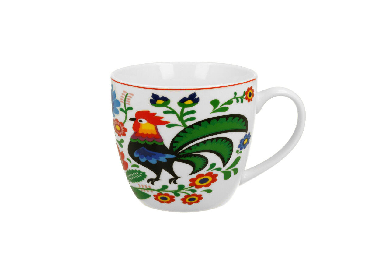 10er SET DUO ETNO Becher 460 ml FOLK ROCKS in Tragetasche, New Bone China Porzellan – Bild 2