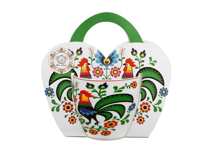 10er SET DUO ETNO Becher 460 ml FOLK ROCKS in Tragetasche, New Bone China Porzellan – Bild 4
