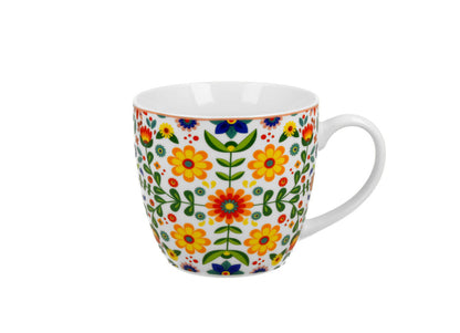 DUO ETNO Becher 460 ml MERIDA WHITE in Tragetasche, New Bone China Porzellan