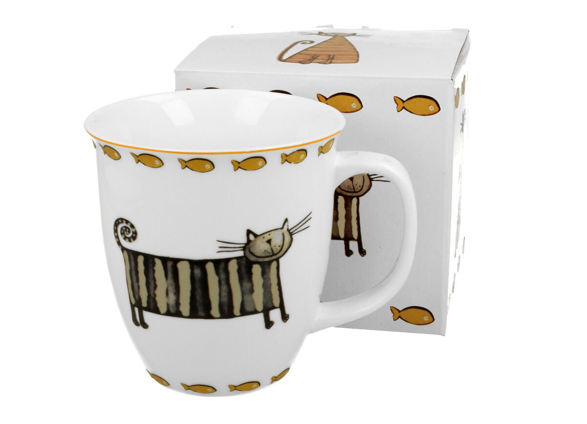 DUO ANIMALS Becher 650 ml CLASSIC CATS New Bone China Porzellan – Bild 3