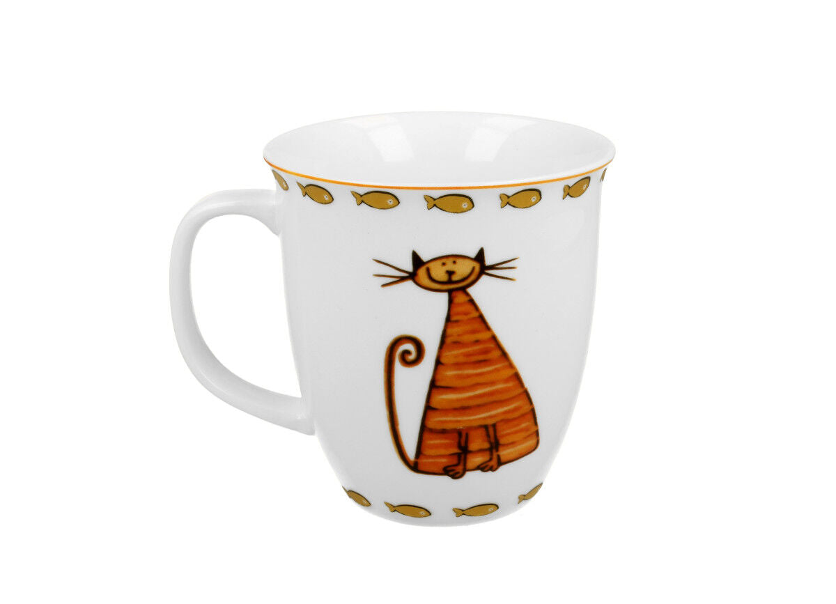 DUO ANIMALS Becher 650 ml CLASSIC CATS New Bone China Porzellan – Bild 2