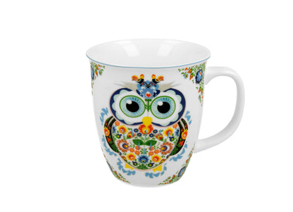 10er SET DUO ETNO Becher 650 ml OWL New Bone China Porzellan – Bild 3