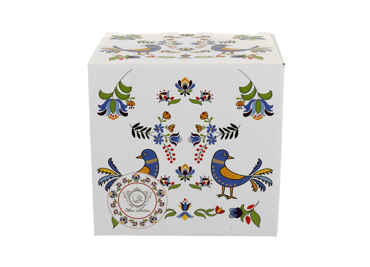 DUO ETNO 31980 Becher 650 ml REGIONAL PATTERNS New Bone China Porzellan – Bild 3