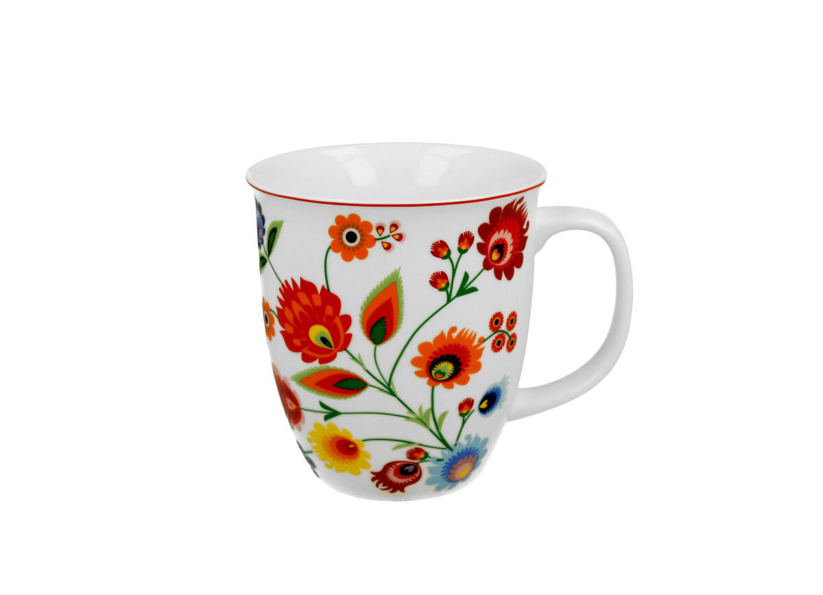DUO ETNO Becher 650 ml ŁOWICZ New Bone China Porzellan – Bild 2