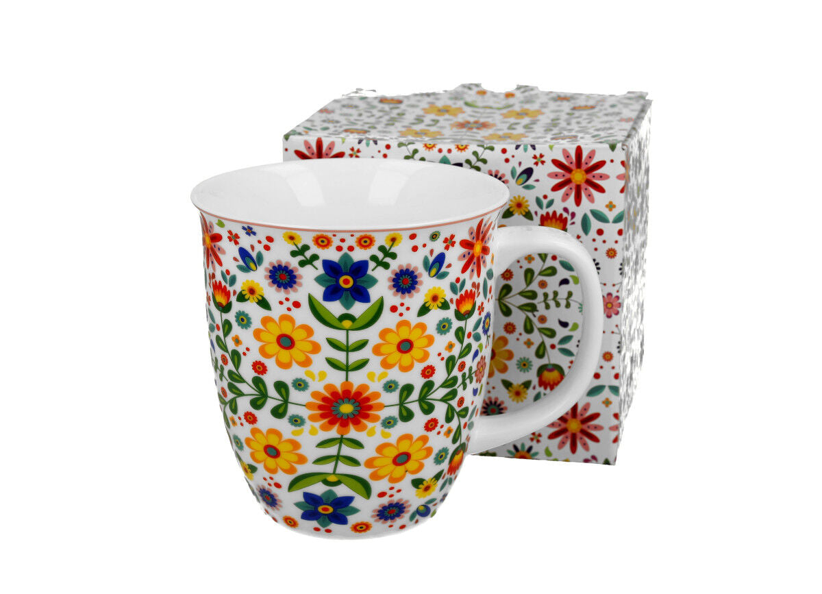 DUO ETNO 32178 Becher 650 ml REGIONAL PATTERNS New Bone China Porzellan