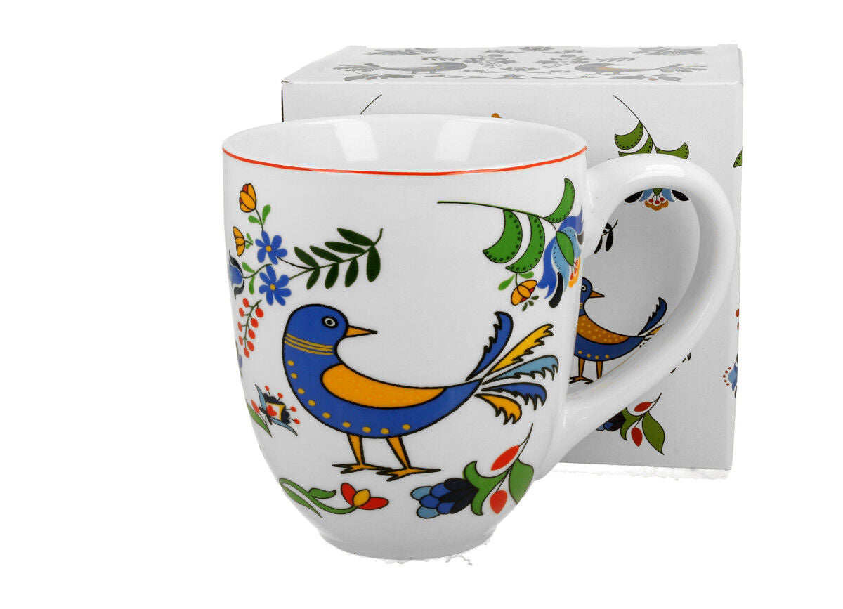 DUO KUBKI XXL Becher 1000 ml KASHUBIAN BIRD New Bone China Porzellan