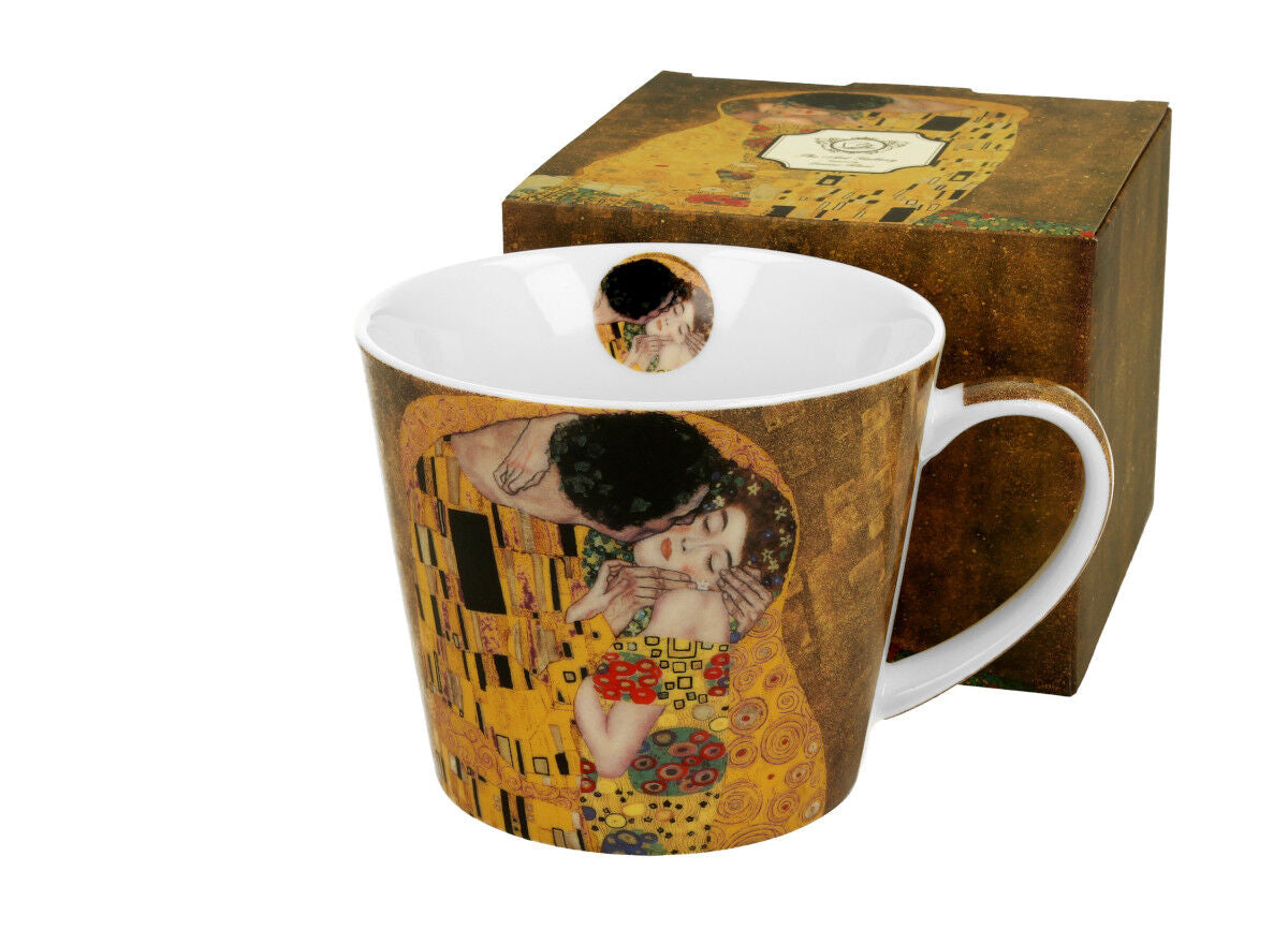 DUO ART GALLERY Becher 610 ml THE KISS New Bone China Porzellan