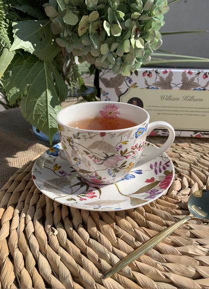 DUO ART GALLERY 2er-Set Tassen 280 ml WHITE mit Untertassen, New Bone China Porzellan – Bild 8