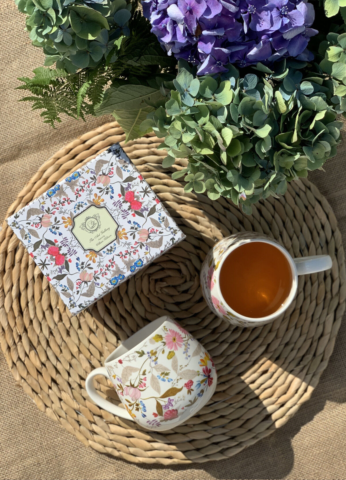 DUO ART GALLERY 2er-Set Tassen 280 ml WHITE mit Untertassen, New Bone China Porzellan – Bild 11