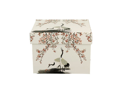 DUO ART GALLERY Fassbecher 430 ml SAKURA & CRANES New Bone China Porzellan – Bild 3