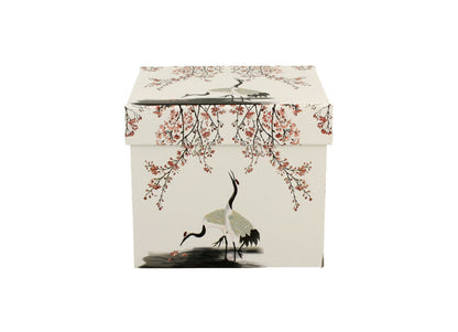 DUO ART GALLERY Fassbecher 430 ml SAKURA & CRANES mit Teesieb, New Bone China Porzellan – Bild 4