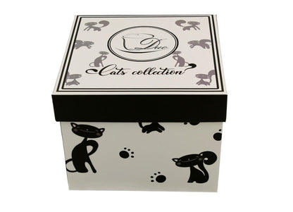 DUO ANIMALS 2er-Set Tassen 280 ml BLACK CATS mit Untertassen, New Bone China Porzellan – Bild 5