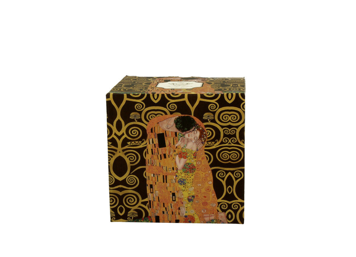 DUO ART GALLERY Klassischer Becher 350 ml THE KISS BROWN New Bone China Porzellan – Bild 3