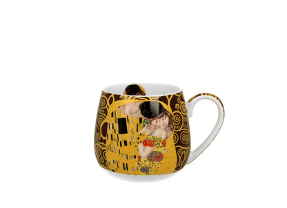 DUO ART GALLERY Fassbecher 430 ml THE KISS BROWN New Bone China Porzellan – Bild 2
