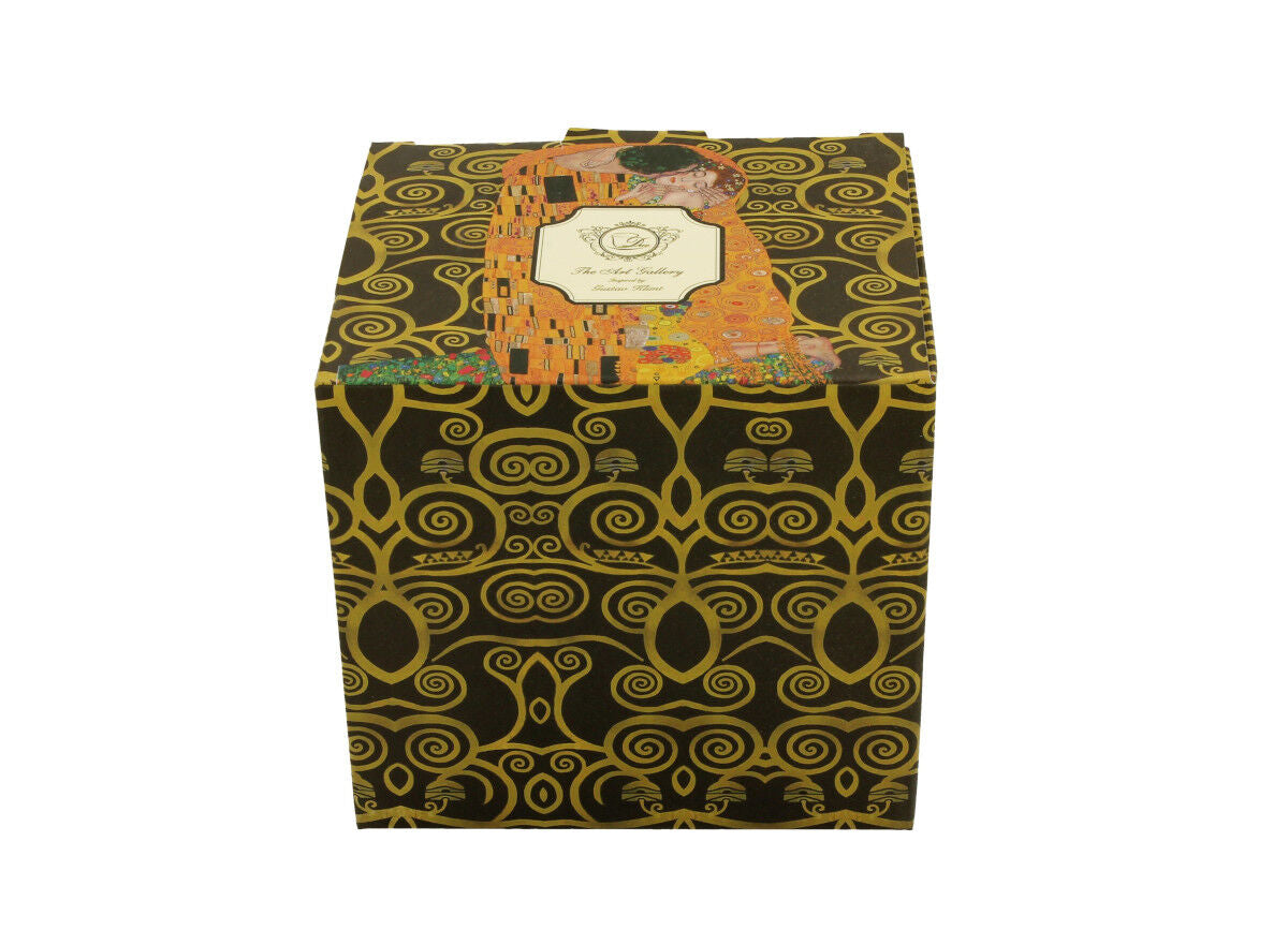 DUO ART GALLERY Fassbecher 430 ml THE KISS BROWN mit Teesieb, New Bone China Porzellan – Bild 4
