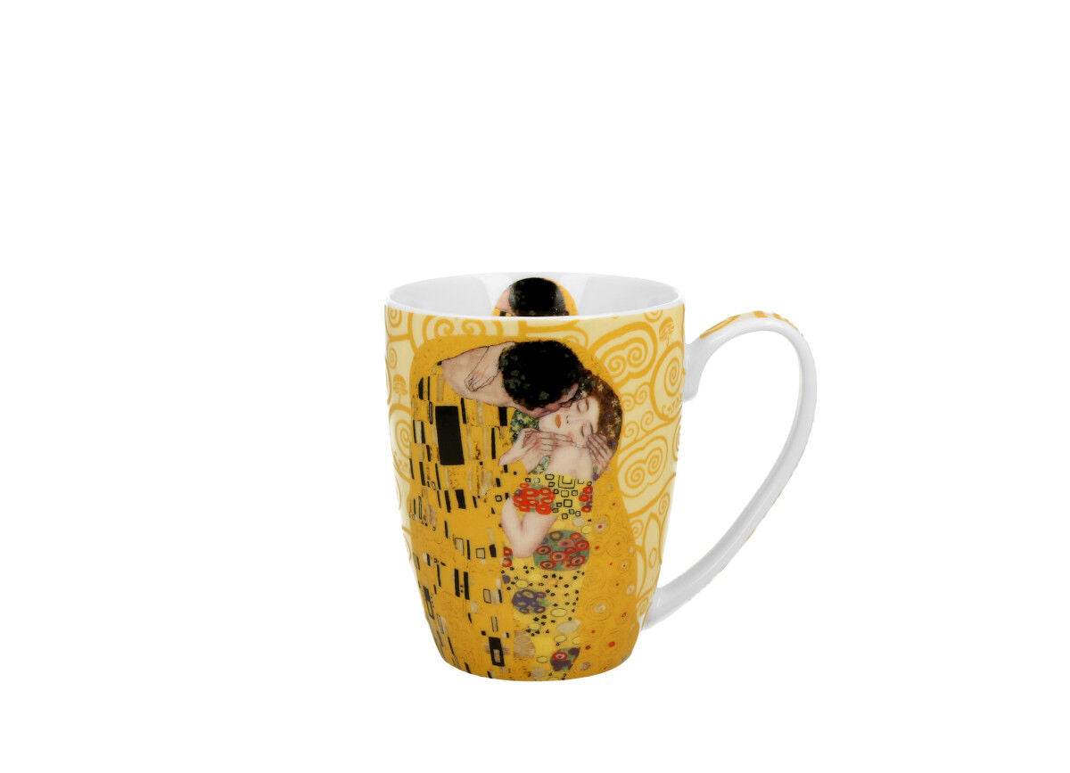 10er SET DUO ART GALLERY Klassischer Becher 350 ml THE KISS ECRU New Bone China Porzellan – Bild 3