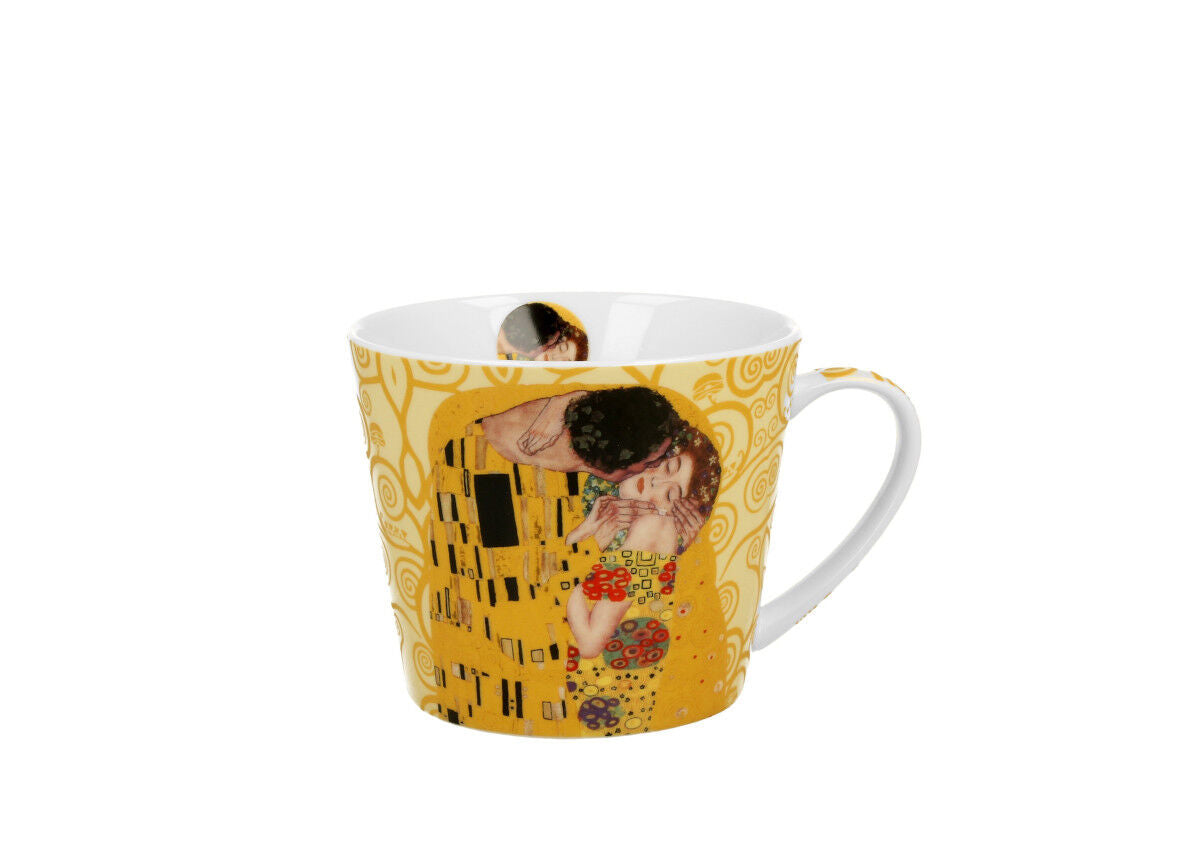 DUO ART GALLERY Becher 610 ml THE KISS ECRU New Bone China Porzellan – Bild 2