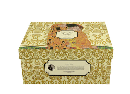 DUO ART GALLERY 2er-Set Tassen 250 ml THE KISS ECRU mit Untertassen, New Bone China Porzellan – Bild 5