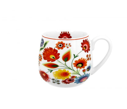 DUO ETNO Fassbecher 430 ml ŁOWICZ New Bone China Porzellan – Bild 2