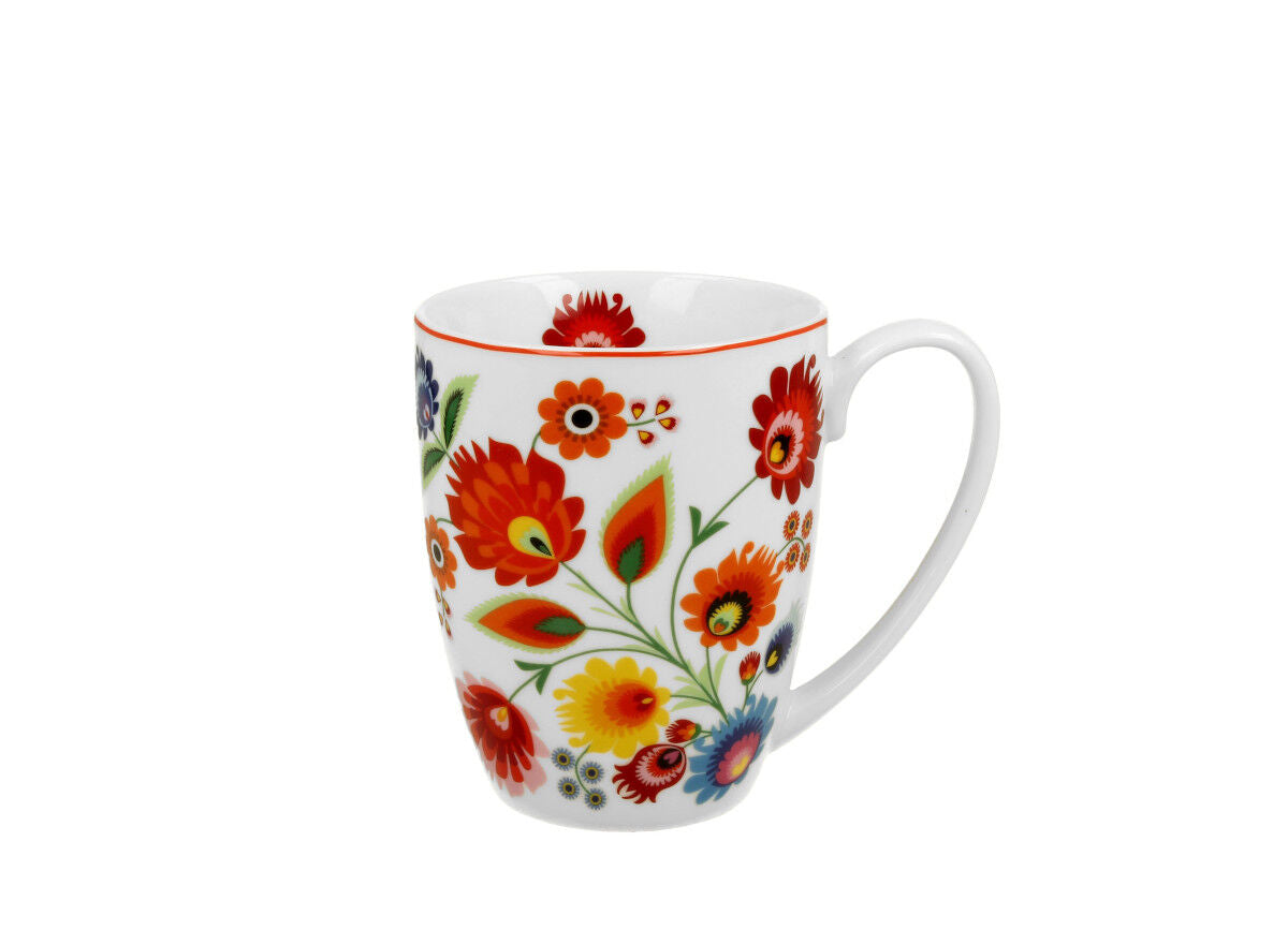 DUO ETNO Klassischer Becher 350 ml ŁOWICZ New Bone China Porzellan – Bild 2