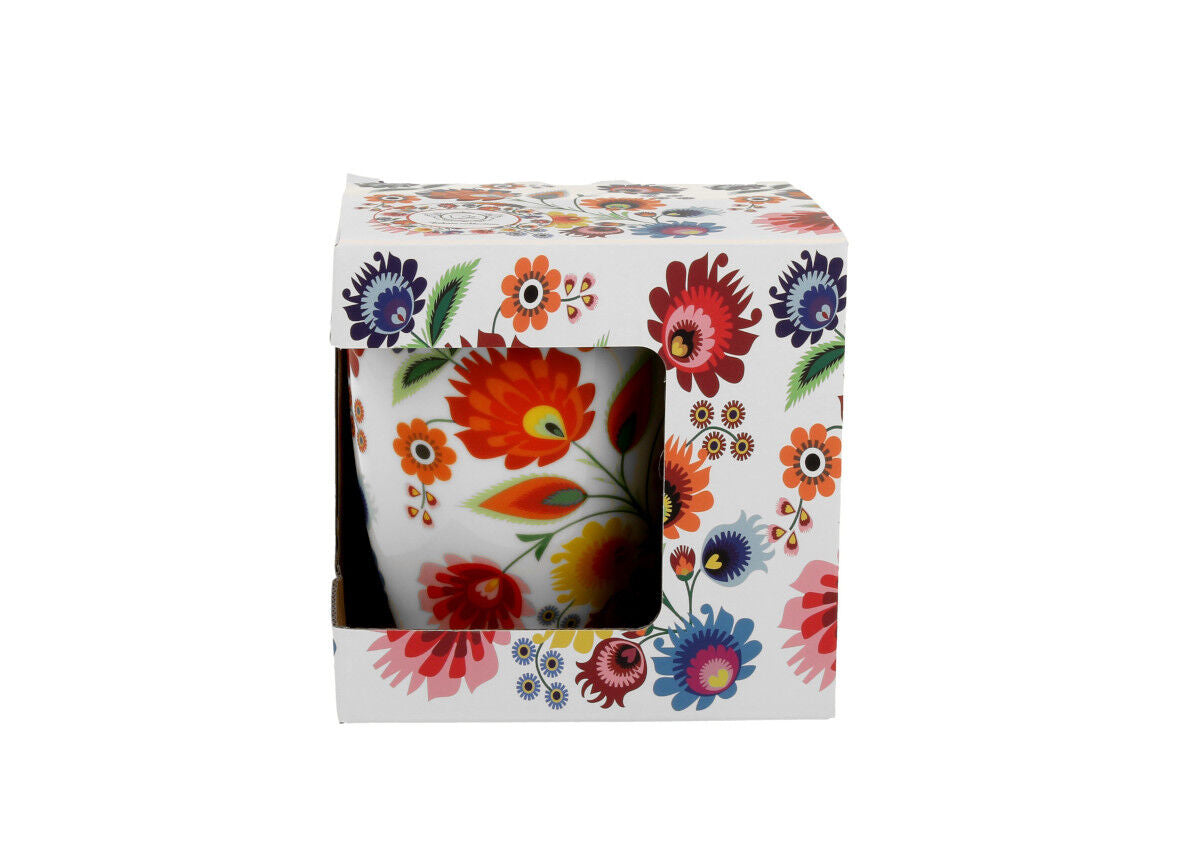 DUO ETNO Klassischer Becher 350 ml ŁOWICZ New Bone China Porzellan – Bild 3