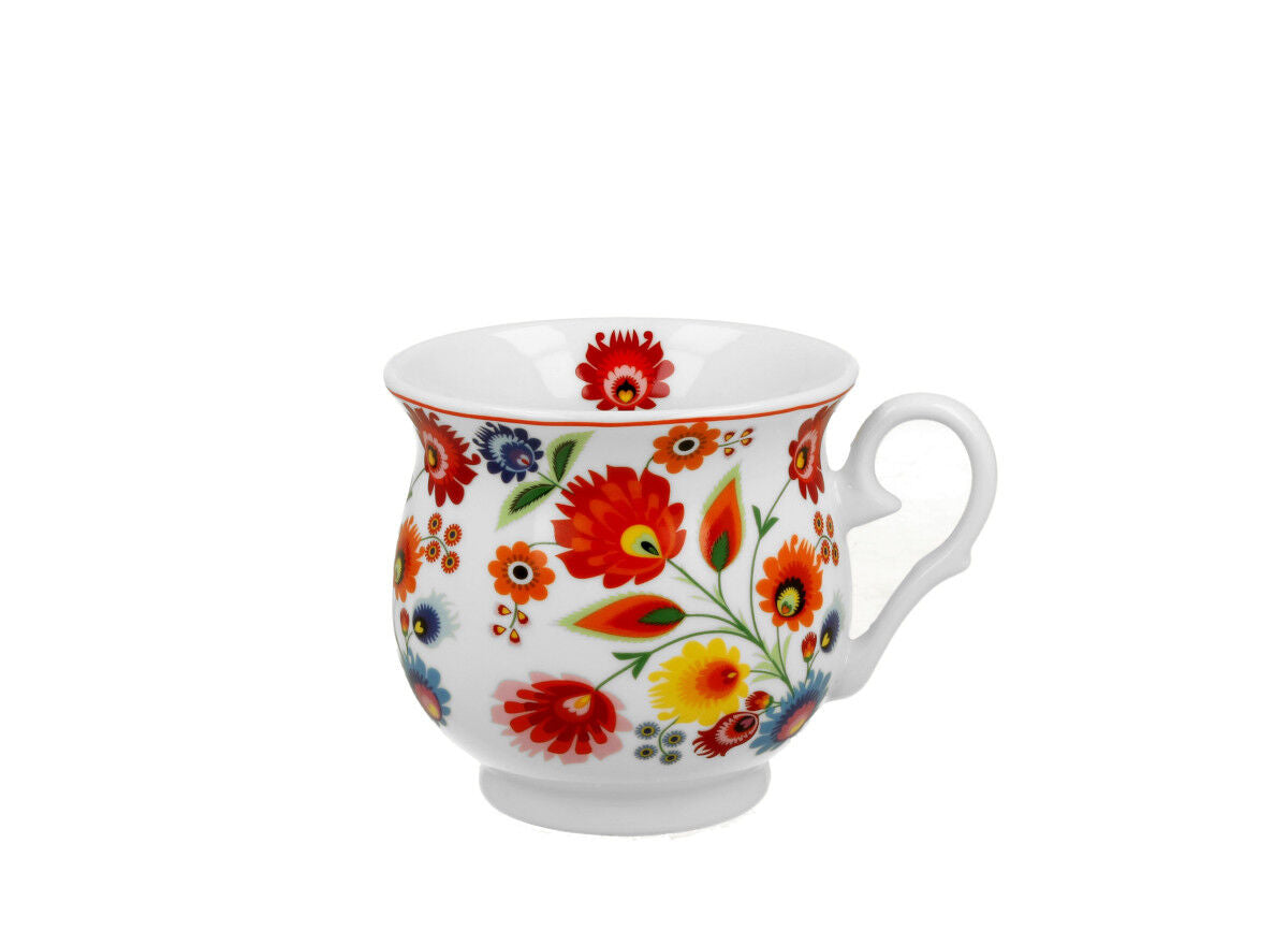 DUO ETNO Becher 500 ml ŁOWICZ New Bone China Porzellan – Bild 2