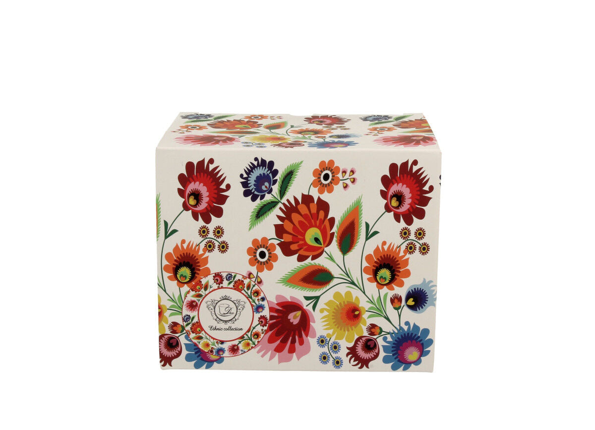 DUO ETNO Becher 500 ml ŁOWICZ New Bone China Porzellan – Bild 3