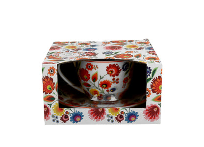 10er SET DUO ETNO 33991 Tasse 250 ml ŁOWICZ mit Untertasse, New Bone China Porzellan – Bild 4