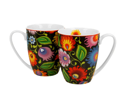 DUO ETNO 2er-Set klassische Becher 350 ml ETNIC New Bone China Porzellan – Bild 2