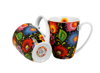 DUO ETNO 2er-Set klassische Becher 350 ml ETNIC New Bone China Porzellan – Bild 3