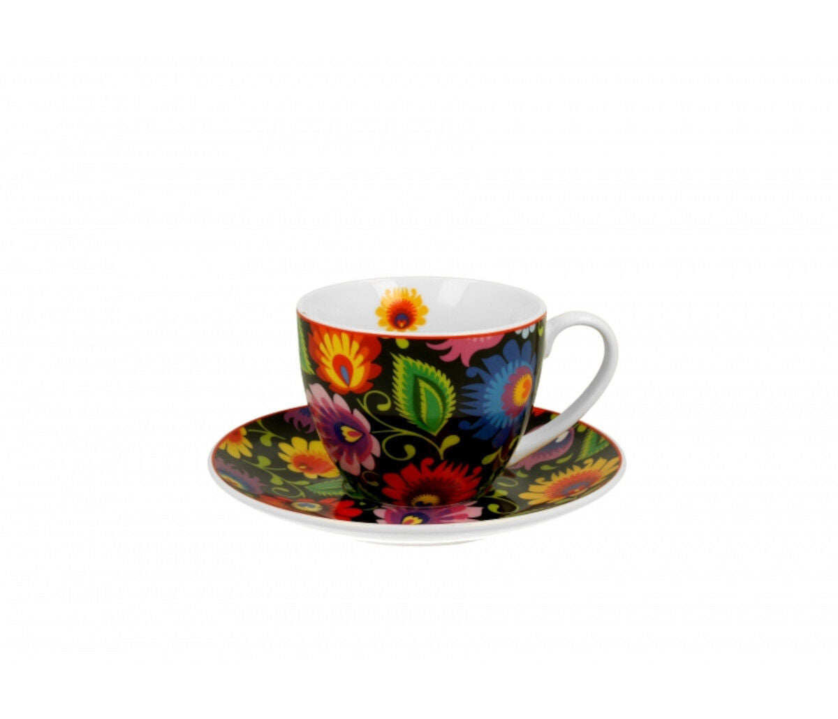 DUO ETNO Tasse 280 ml ETNIC mit Untertasse, New Bone China Porzellan – Bild 2