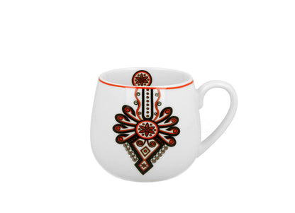 DUO ETNO Fassbecher 430 ml RURAL ORNAMENT New Bone China Porzellan – Bild 2