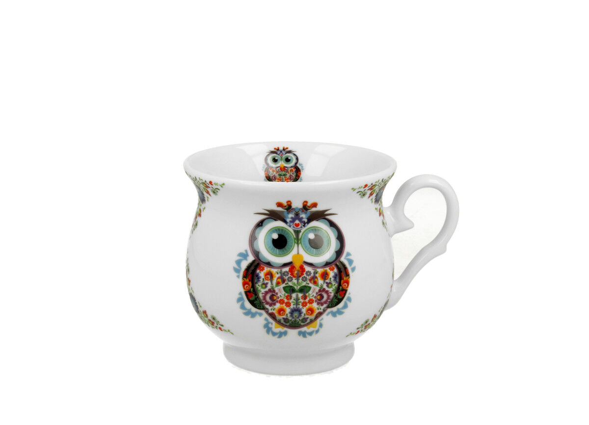 DUO ETNO Becher 500 ml ETNO OWL New Bone China Porzellan – Bild 2