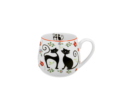 10er SET DUO ANIMALS Fassbecher 430 ml ETNO CATS New Bone China Porzellan – Bild 2