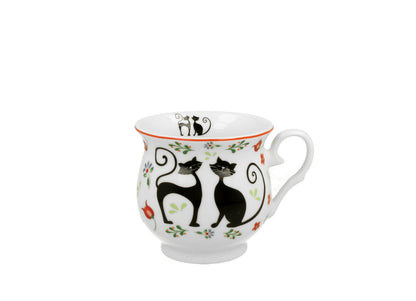 DUO ANIMALS Becher 500 ml ETNO CATS New Bone China Porzellan – Bild 2