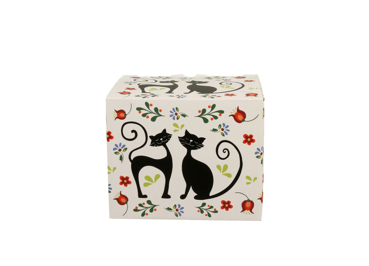 DUO ANIMALS Becher 500 ml ETNO CATS New Bone China Porzellan – Bild 3