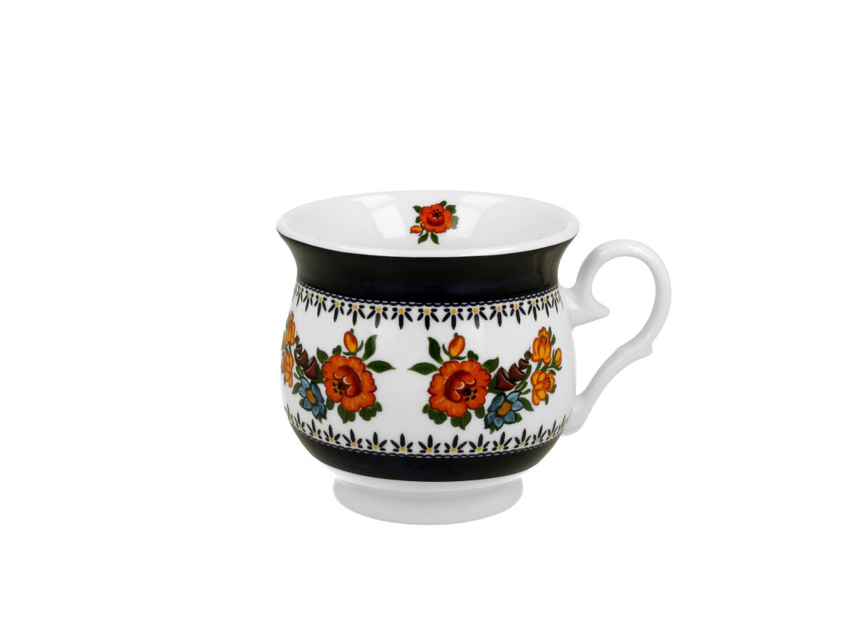10er SET DUO ETNO 34363 Becher 500 ml INDIGO New Bone China Porzellan – Bild 3