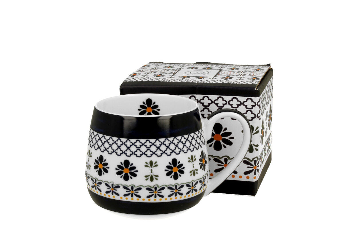 10er SET DUO ETNO 34400 Fassbecher 430 ml INDIGO New Bone China Porzellan – Bild 2