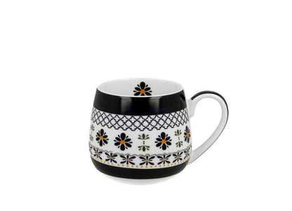 10er SET DUO ETNO 34400 Fassbecher 430 ml INDIGO New Bone China Porzellan – Bild 3