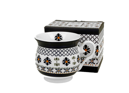 DUO ETNO 34424 Becher 500 ml INDIGO New Bone China Porzellan