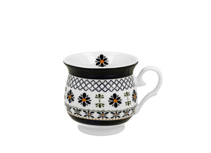10er SET DUO ETNO 34424 Becher 500 ml INDIGO New Bone China Porzellan – Bild 3