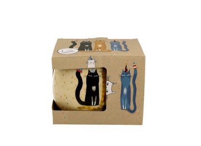10er SET DUO ANIMALS Fassbecher 430 ml CAT'S WORLD – PARTY New Bone China Porzellan – Bild 4