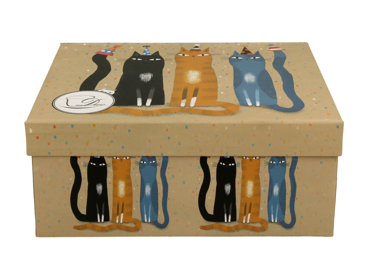 DUO ANIMALS 2er-Set Tassen 230 ml CAT'S WORLD – PARTY mit Untertassen, New Bone China Porzellan – Bild 5