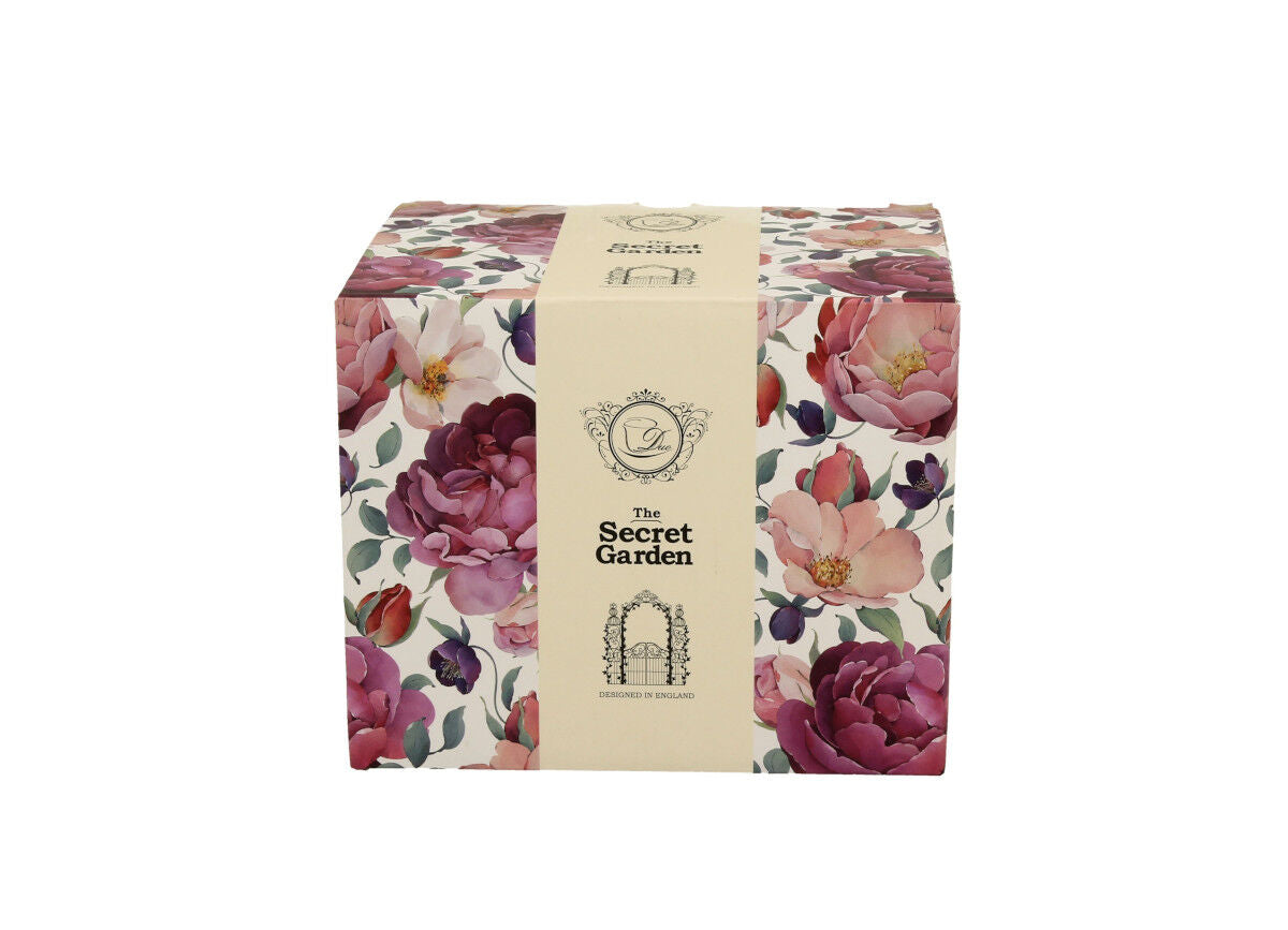 DUO FLORAL Retro Becher 500 ml SPRING ROSES WHITE New Bone China Porzellan – Bild 3