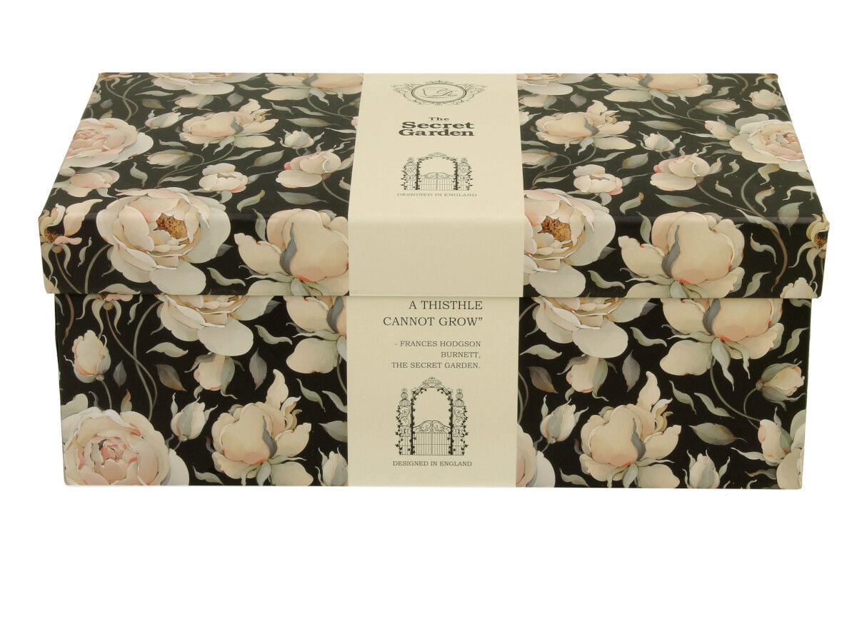 DUO FLORAL 2er-Set königliche Tassen 300 ml ENGLISH ROSES BLACK New Bone China Porzellan – Bild 4