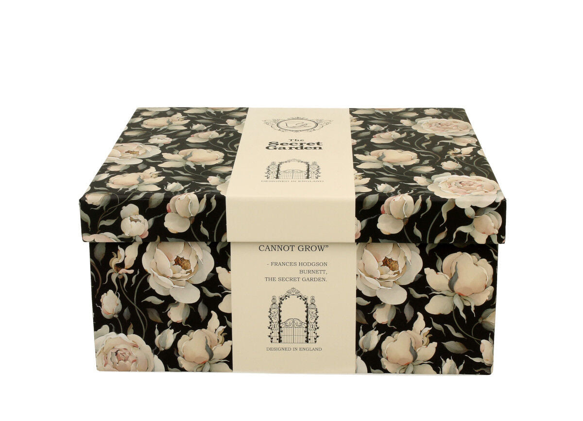 DUO FLORAL 2er-Set königliche Tassen 250 ml ENGLISH ROSES BLACK mit Untertassen, New Bone China Porzellan – Bild 5
